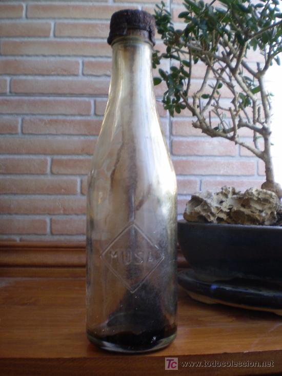Botellas antiguas: ANTIGUO FRASCO DE MUSA. - Foto 1