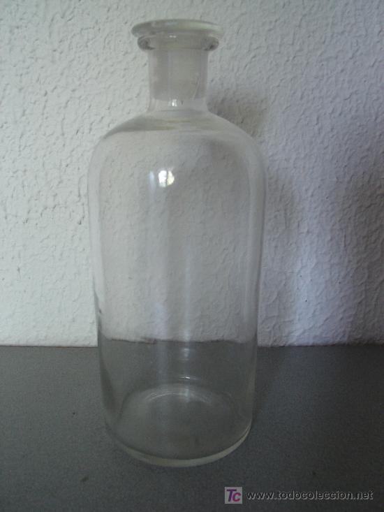 Botellas antiguas: BOTELLA DE CRISTAL - Foto 1