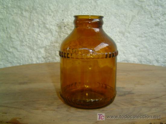 Botellas antiguas: 1 BOTE MARRON CLARO - Foto 1