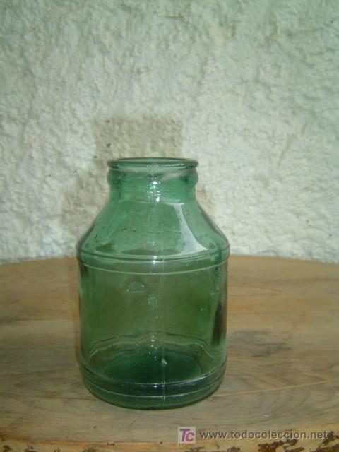 Botellas antiguas: 1 BOTE COLOR VERDE - Foto 1