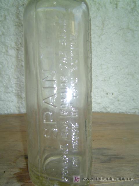Botellas antiguas: BOTELLA DRY GIN  LETRAS EN RELIEVE - Foto 2
