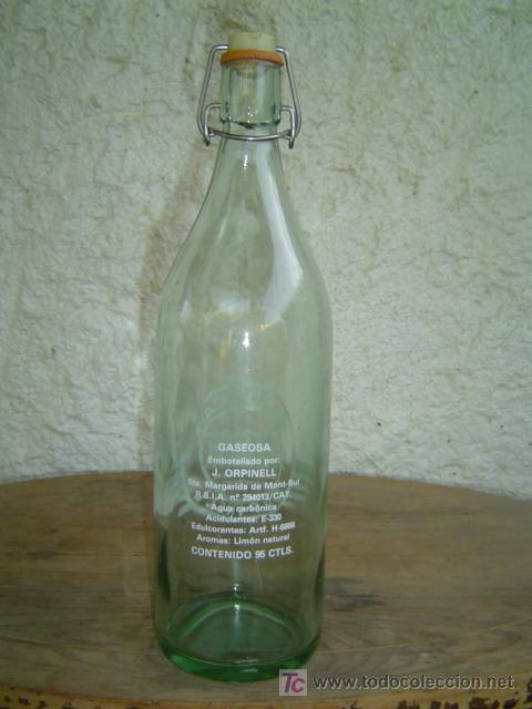 Botellas antiguas: BOTELLA GASEOSA ORPINELL - Foto 2