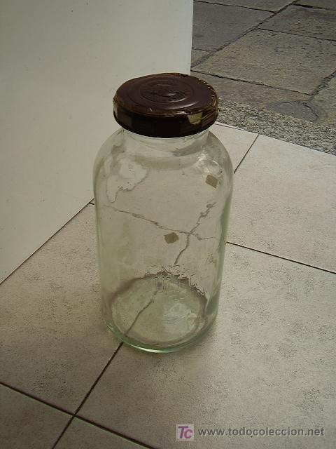Botellas antiguas: Bote Conserva Ulecia Logro&ntilde;o - Foto 1