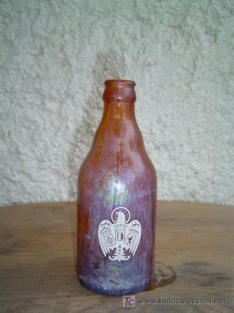 Botellas antiguas: BOTELLIN CERVEZA  EL AGUILA - Foto 2