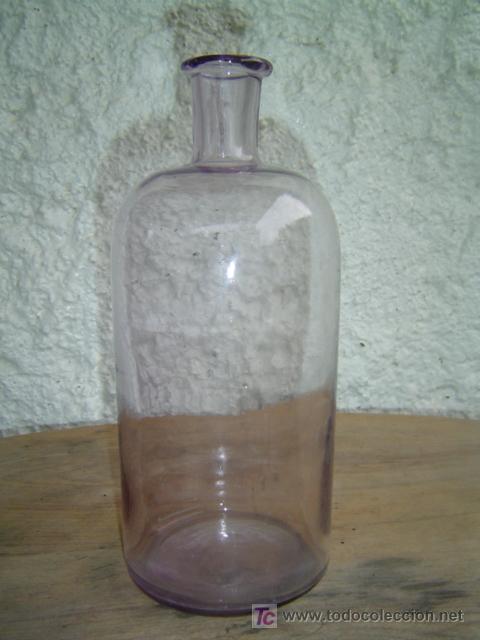 Botellas antiguas: BOTELLA CRISTAL - Foto 1