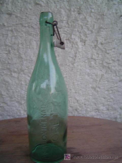 Botellas antiguas: BOTELLA AGUA  OXIGENADA FORET - Foto 1