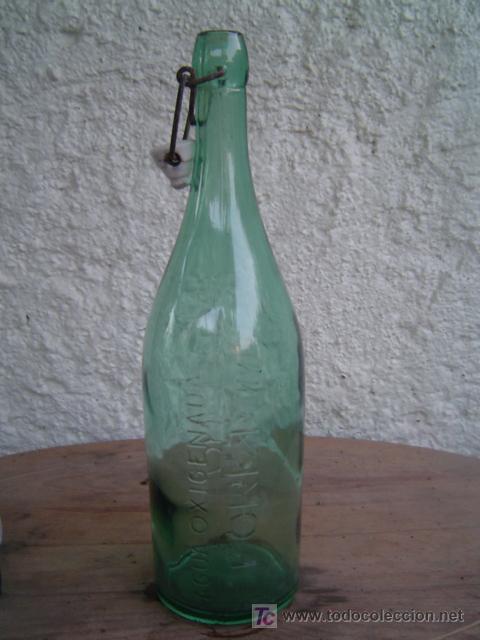 Botellas antiguas: BOTELLA AGUA  OXIGENADA FORET - Foto 2