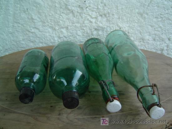 Botellas antiguas: COLECCION BOTELLAS FORET LETRAS EN RELIEVE - Foto 2