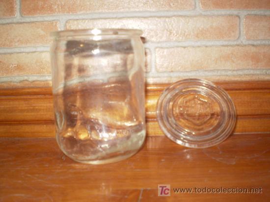 Botellas antiguas: BERNAL. BOTE DE CRISTAL CON TAPA. - Foto 2
