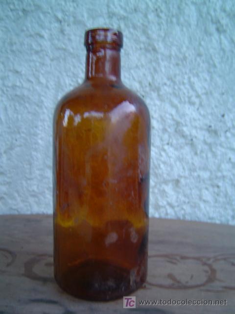 Botellas antiguas: BOTELLA  MEDIDAMENTO COLOR MARRON - Foto 2