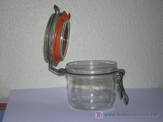 Botellas antiguas: tarro de cristal - Foto 1