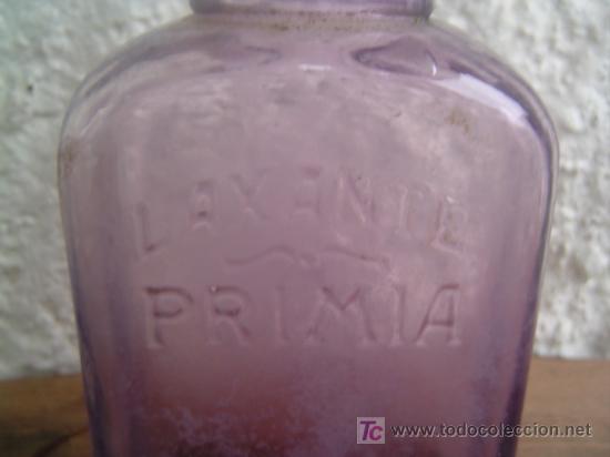 Botellas antiguas: BOTELLA LAXANTE PRIMA LETRAS EN RELIEVE - Foto 2