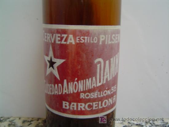 Botellas antiguas: BOTELLA CERVEZA DAMM - Foto 2