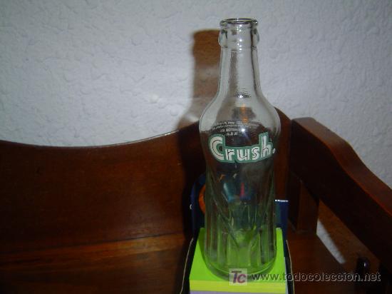 Botellas antiguas: Botella de refresco Crush - Foto 1
