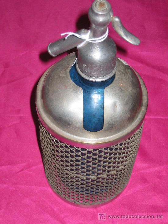 Botellas antiguas: CUBRE SIF&Oacute;N ANTIGUO - Foto 4