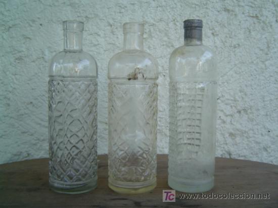 Botellas antiguas: 3 BOTELLAS 2 DE ANIS Y 1 DE JEREZ - Foto 1