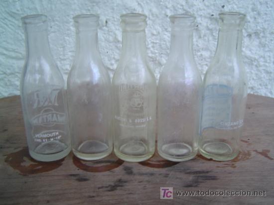 Botellas antiguas: 5 BOTELLINES MARTINI - Foto 3