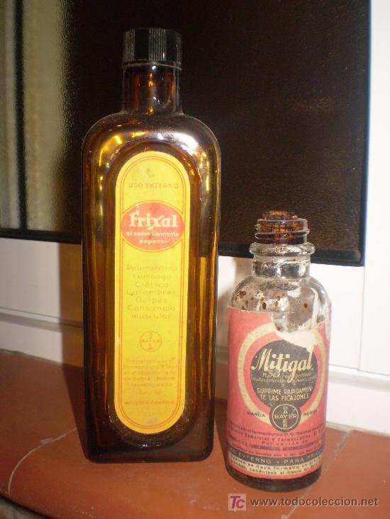 Botellas antiguas: MITIGAL DE BAYER. SOLO MITIGAL. - Foto 1