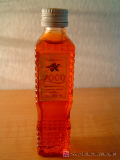Botellas antiguas: BOTELLIN PACHARAN ZOCO - Foto 1