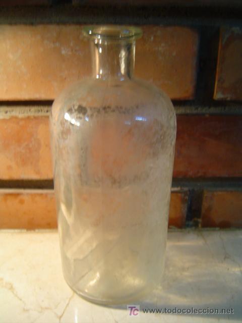 Botellas antiguas: BOTELLA DE FARMACIA - Foto 1