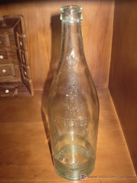 Botellas antiguas: ANTIGUA BOTELLA DE AGUA VITTEL GRANDE SOURCE. - Foto 2