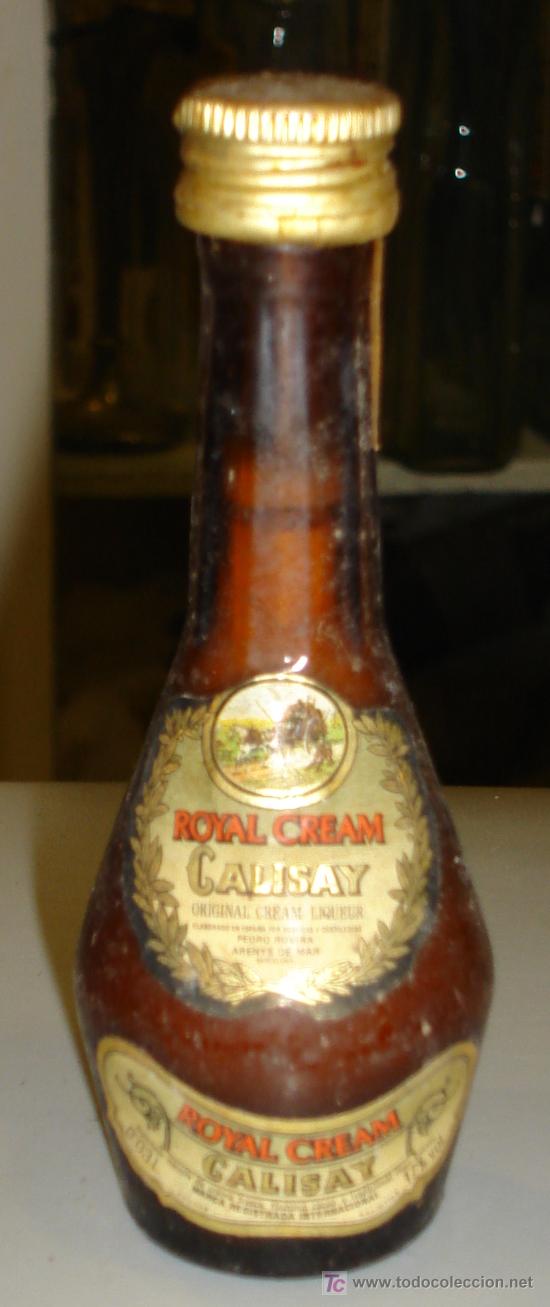 Botellas antiguas: BOTELLIN DE ROYAL CREAM CALISAY. - Foto 1