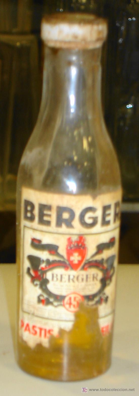 Botellas antiguas: BOTELLIN DE BERGER. 45&ordm; - Foto 1