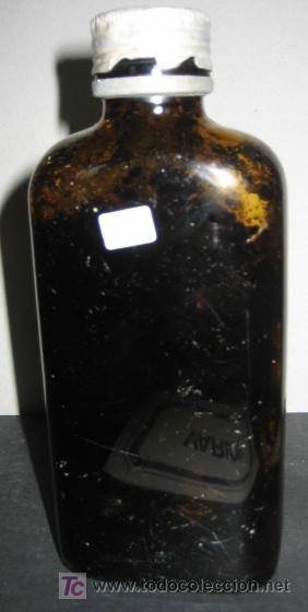 Botellas antiguas: Frasco de 14 cms de alto - Foto 1