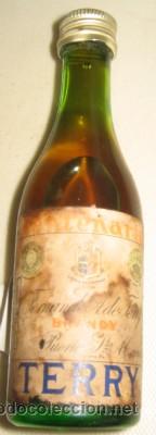 Botellas antiguas: BOTELL&Iacute;N DE BRANDY CENTENARIO TERRY - Foto 1