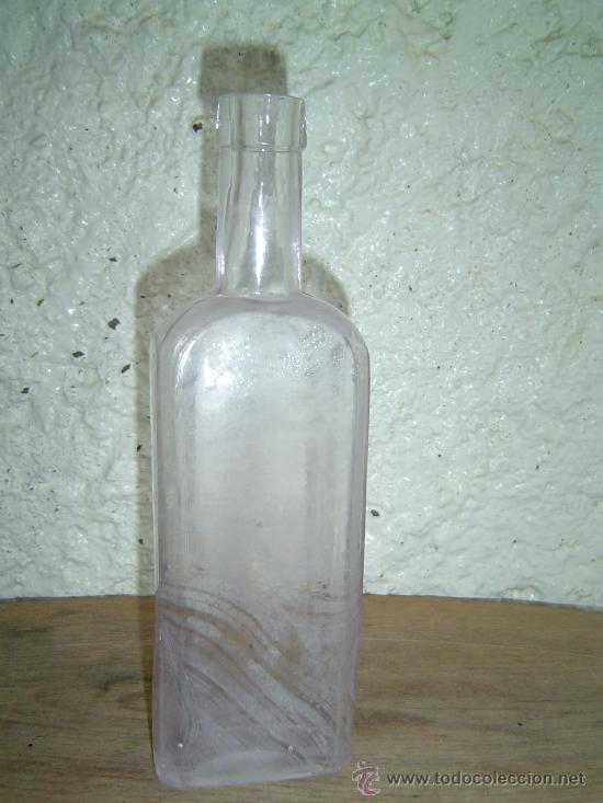 Botellas antiguas: BOTELLA  DE FARMACIA - Foto 1
