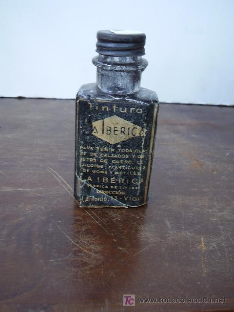 Botellas antiguas: Botella Tintura La Iberica - Foto 1