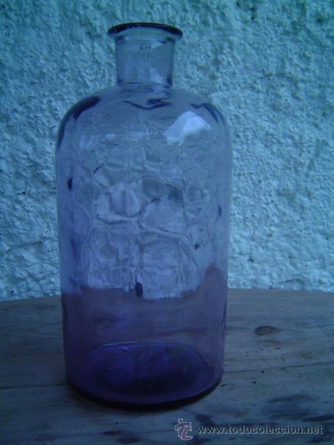 Botellas antiguas: BOTELLA DE FARMACIA - Foto 1