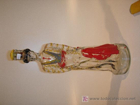 Botellas antiguas: hermosa botella en forma de torero - Foto 1