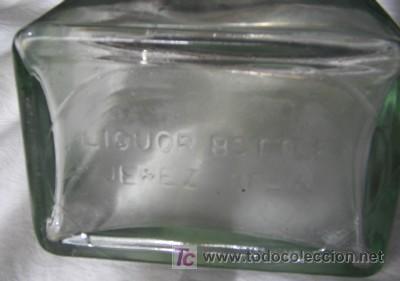 Botellas antiguas: BOTELLA DE LICOR, DE JEREZ - Foto 2