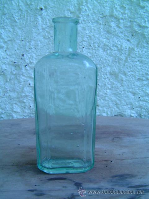 Botellas antiguas: BOTELLA MEDICAMENTO - Foto 1