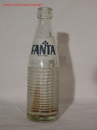 Botellas antiguas: BOTELLA FANTA 20 cl - Foto 1