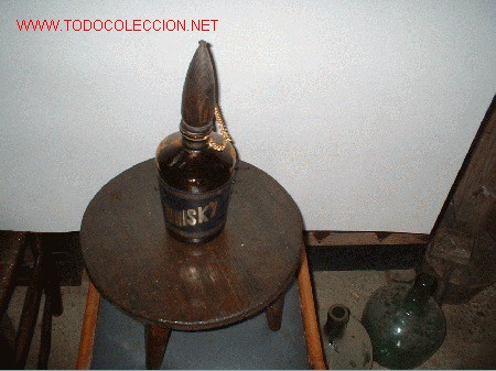Botellas antiguas: botella para whisky - Foto 1