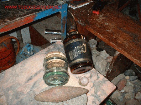 Botellas antiguas: botella para whisky - Foto 2
