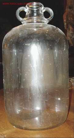 Botellas antiguas: BOTELLON DE ASAS - Foto 1