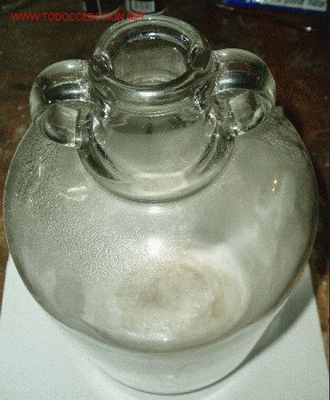 Botellas antiguas: BOTELLON DE ASAS - Foto 2