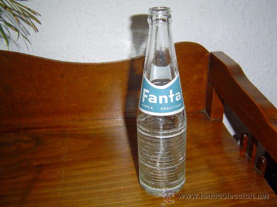 Botellas antiguas: Botella de Fanta 33cl - Foto 1