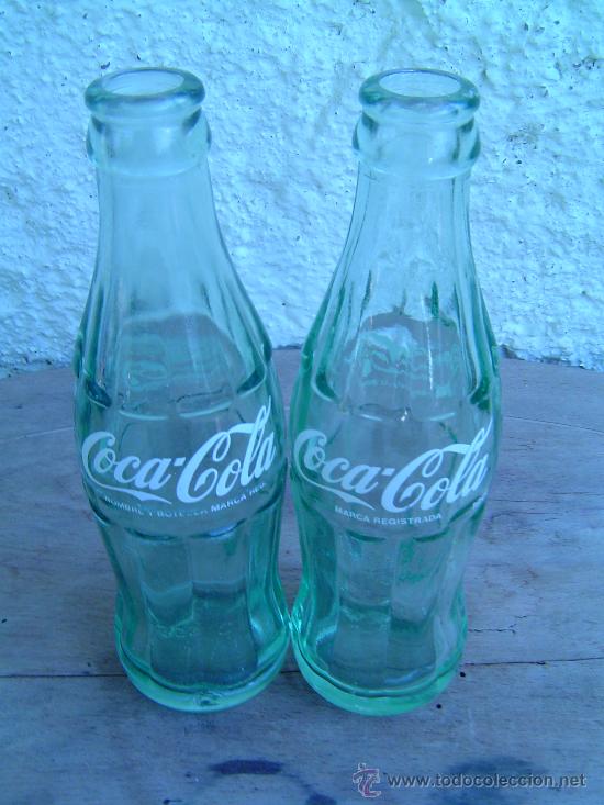 Botellas antiguas: 2 BOTELLINES COCA COLA - Foto 1