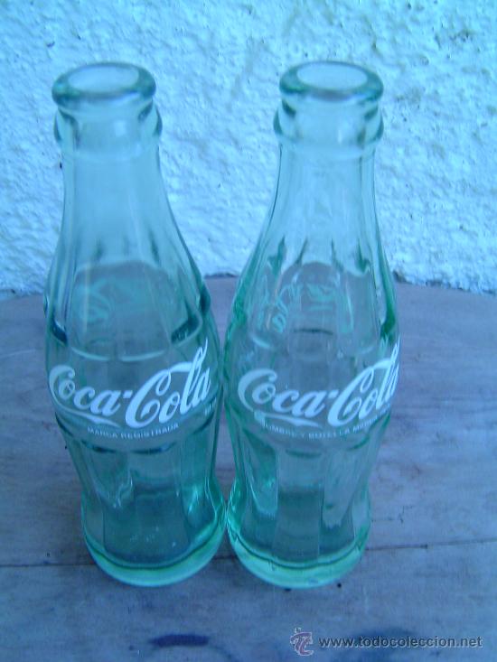 Botellas antiguas: 2 BOTELLINES COCA COLA - Foto 2