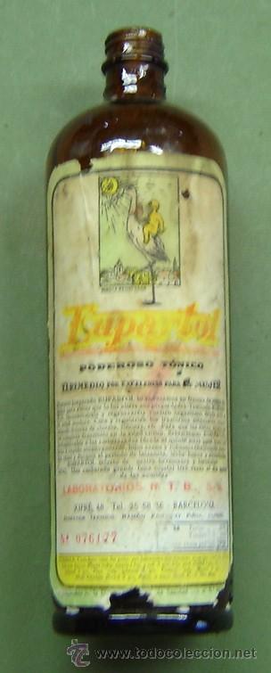 Botellas antiguas: BOTELLA ANTIGUA EUPAPTOL - Foto 1