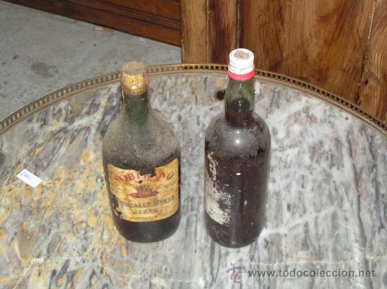 Botellas antiguas: BRANDY SOBERANO Y FUNDADOR - Foto 1