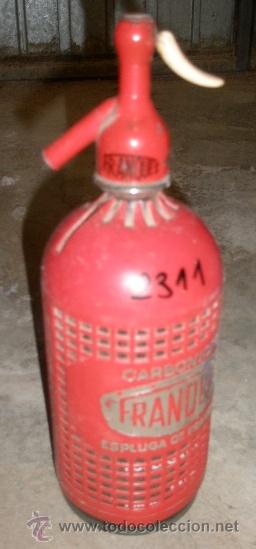 Botellas antiguas: Botella de sif&oacute;n, Franqu&eacute;s - Foto 1