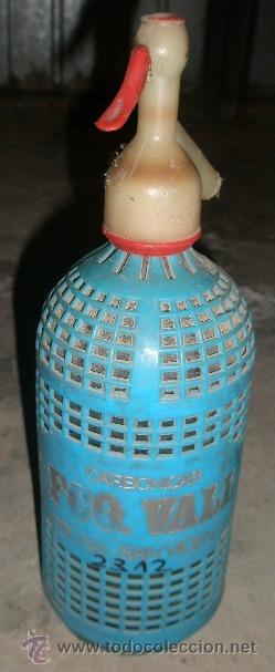Botellas antiguas: Botella de sif&oacute;n, Fco. Vall - Foto 1