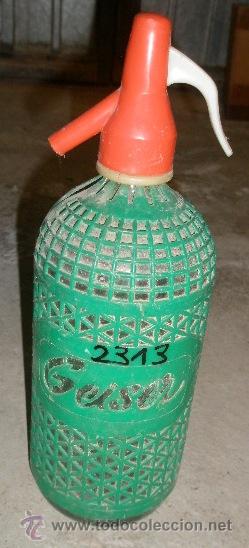 Botellas antiguas: Botella de sif&oacute;n, Geiser - Foto 1