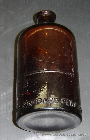 Botellas antiguas: FRASCO ANTIGUO DE PERFUME COLOR AMBAR - Foto 1