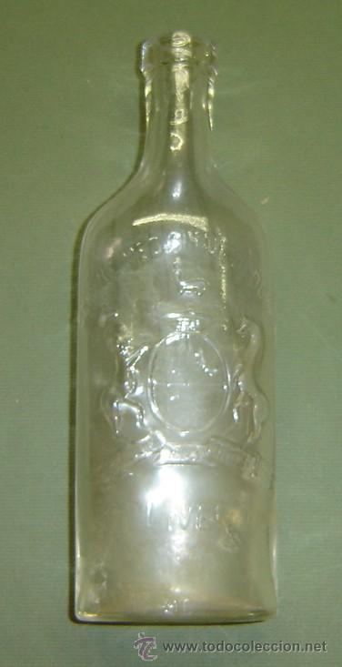 Botellas antiguas: FRASCO ANTIGUO COT.LIBER medida 7*21 cms. - Foto 1